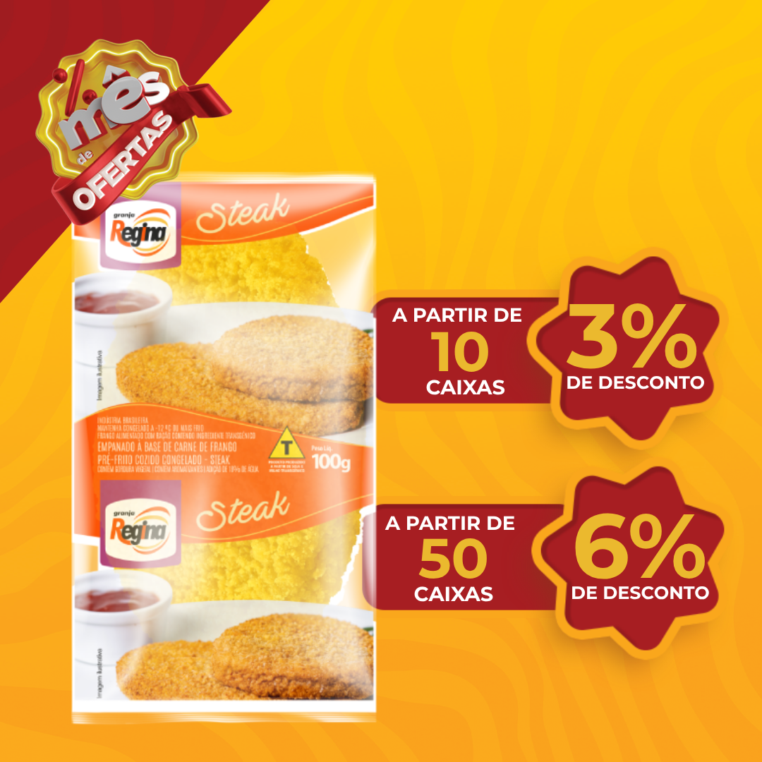 Steak de Frango Cong 100g - Granja Regina